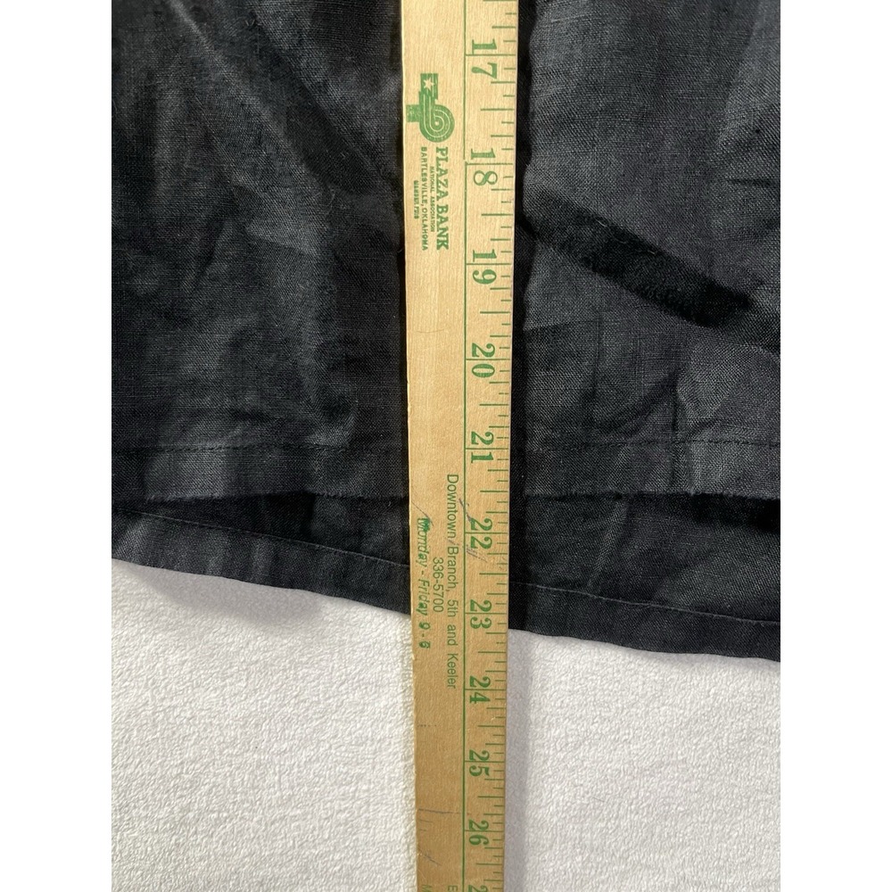 Eileen Fisher Organic Linen Black Shorts Sz 3XL —Stitching Issue - Picture 2 of 9